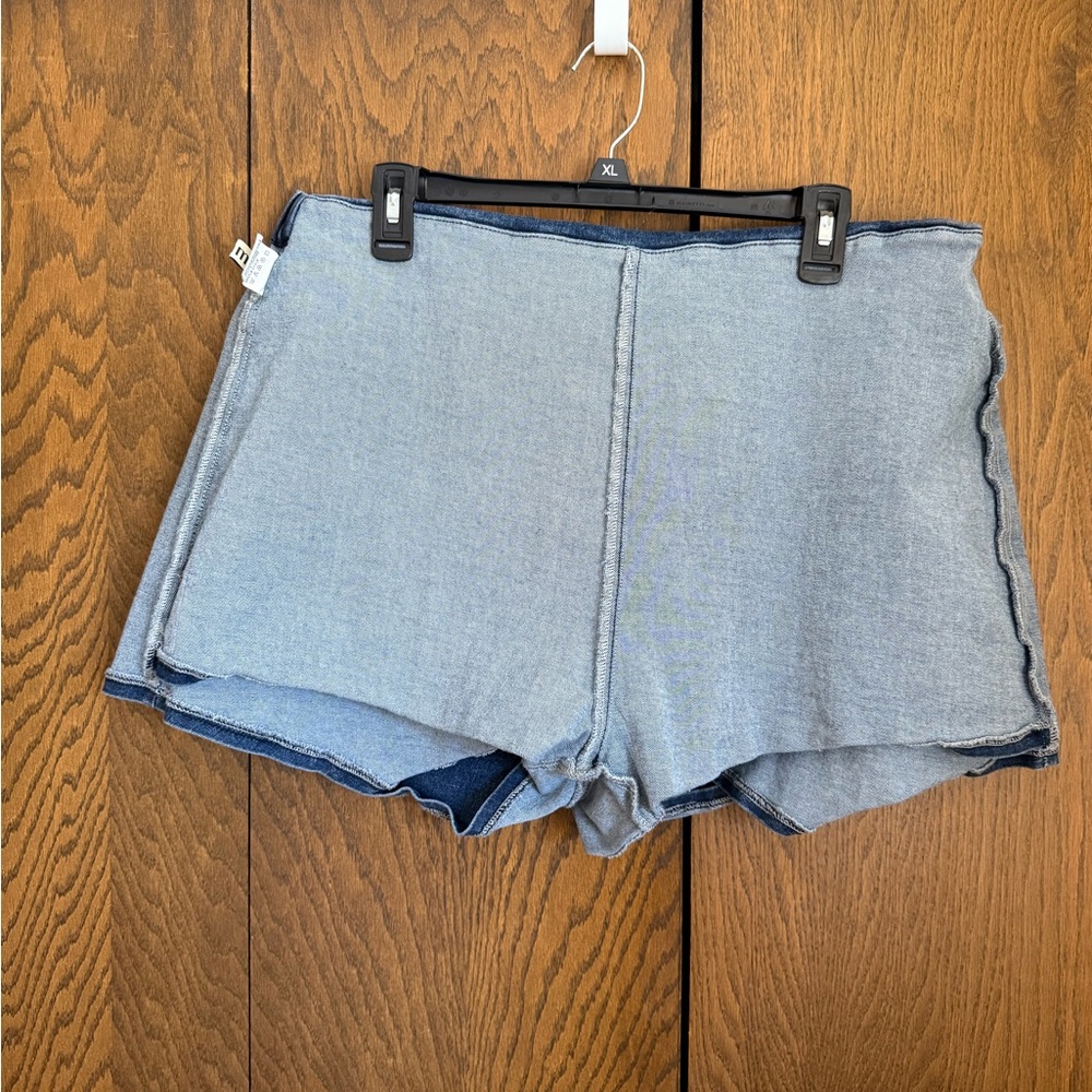 3 for $15 ✨NWOT Blue Denim Wrap Skort Jean Skort Classic Asymmetrical Hem - Picture 11 of 14